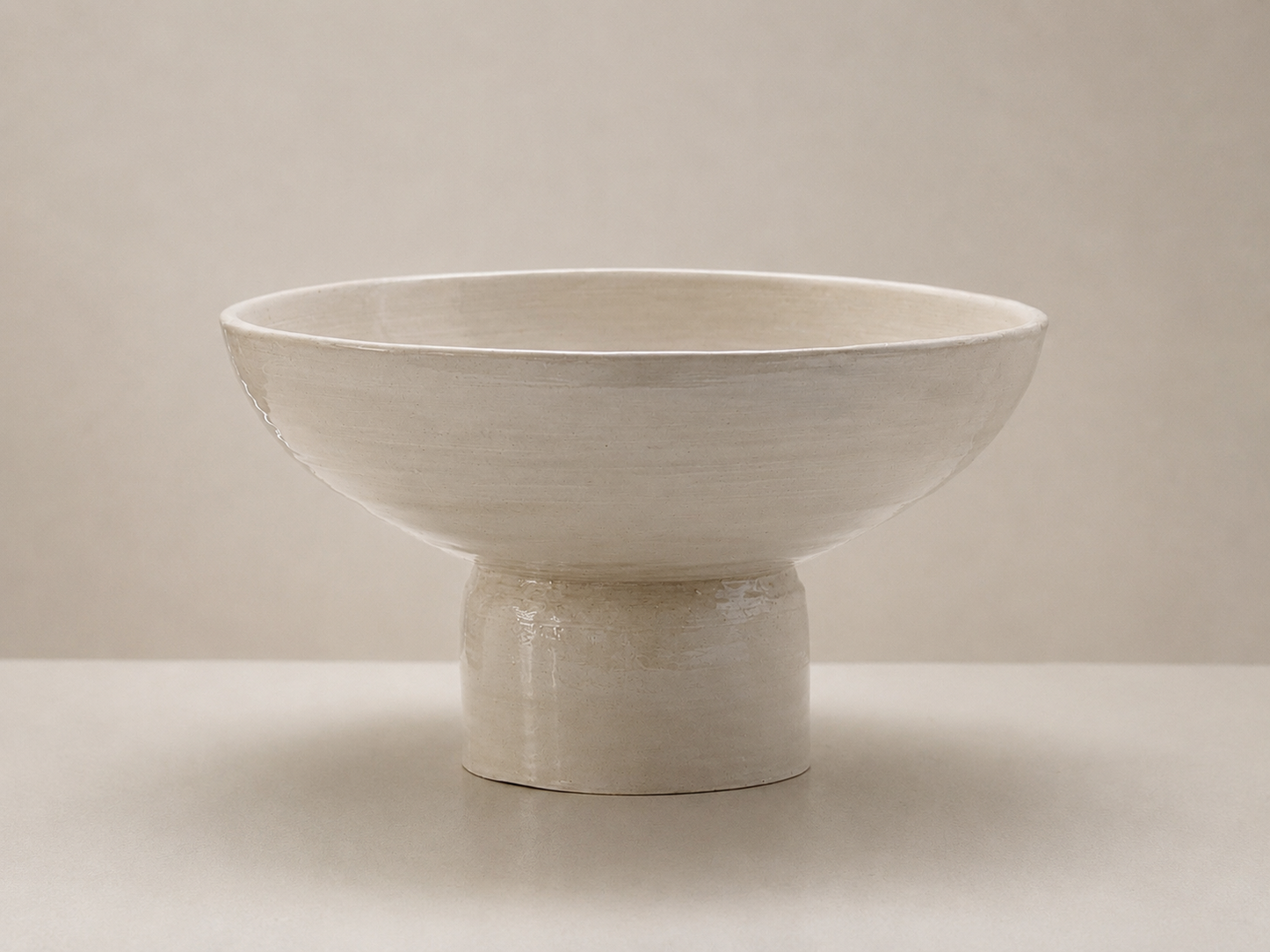 Pedestal Bowl - Neutral